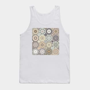 Octagonal Oriental and ethnic motifs in patterns. Tank Top